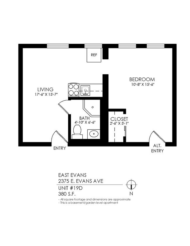 Floorplan - East Evans Apartments