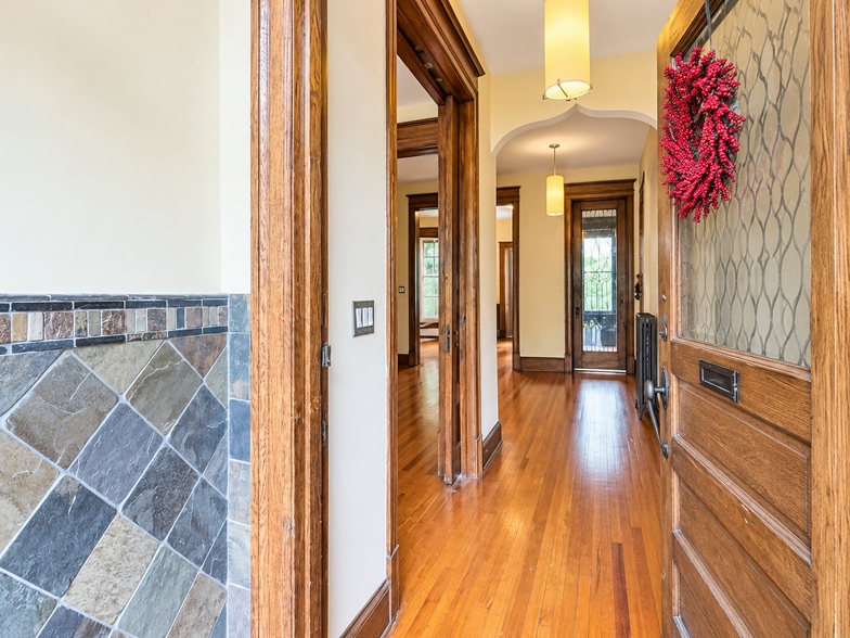 Welcoming entry with historic millwork - 2322 1st St NW