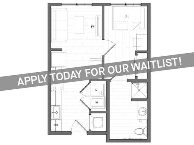 1x1 B - Apply Today for Our Waitlist! - HERE Tuscaloosa Student Apartments