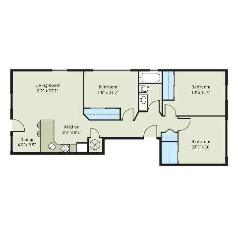 Floorplan - 5355-5361 S. Cottage Grove Avenue