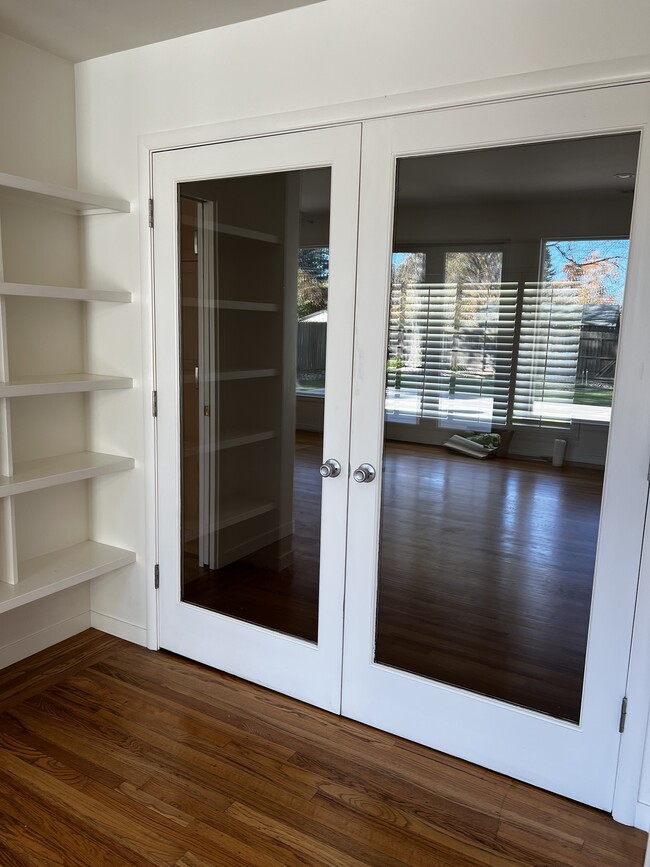 glass french doors can be closed if desired (separate Living Room and Family Room) - 3731 San Ysidro Way