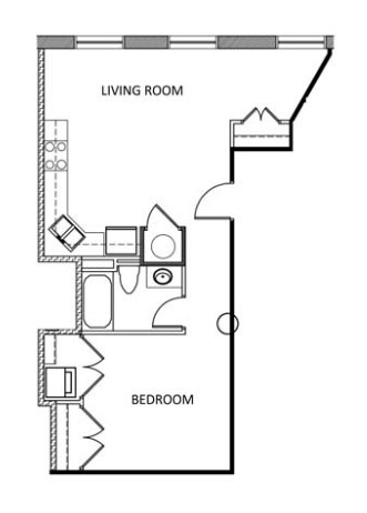 1BR/1BA - The Hancock Building