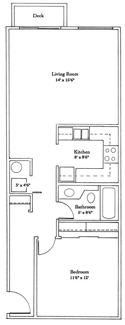 2BR/1BA - The Morgan
