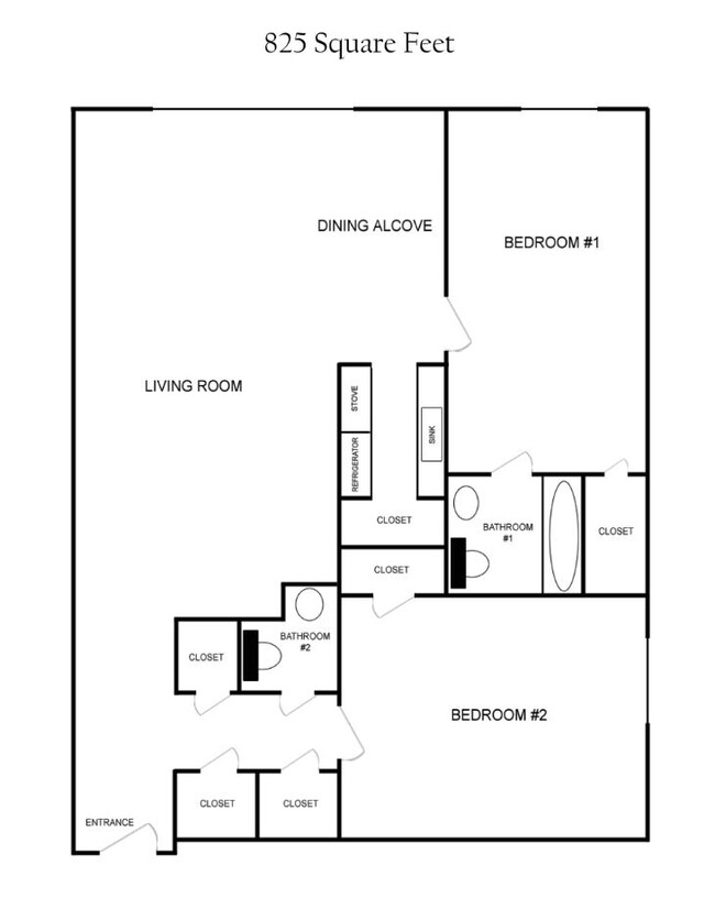 Two Bedroom Renovated - University Commons Apartments