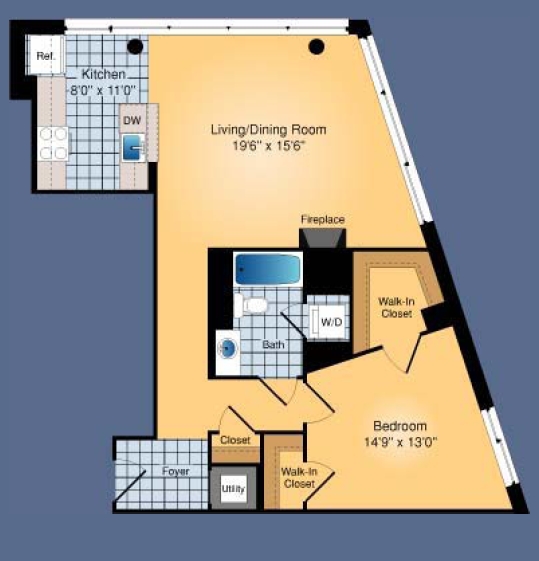 1BR/1BA - The Odyssey Condominiums