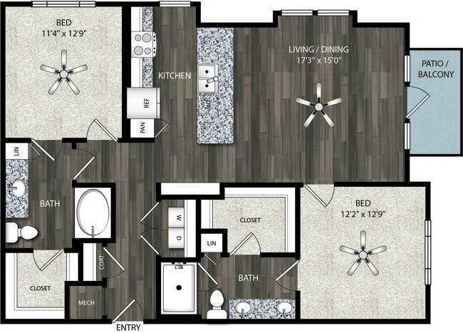 Floorplan - Oaks 55