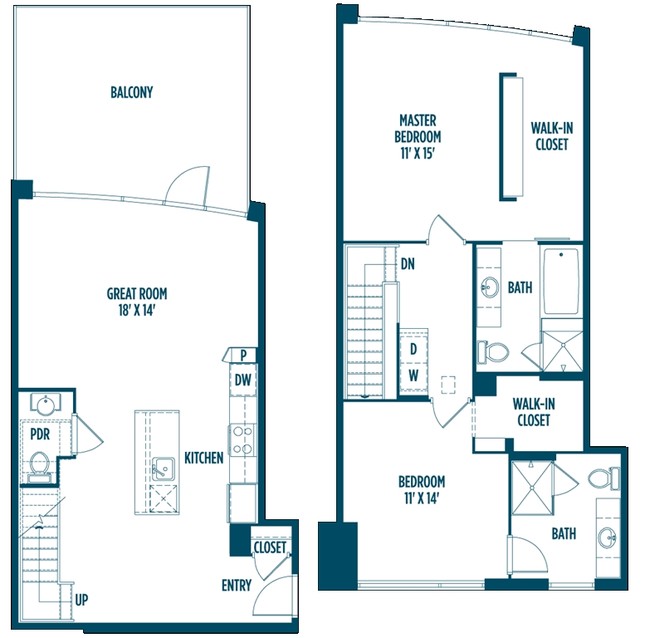 2BR/2.5BA G 1460 - Foundry Lofts