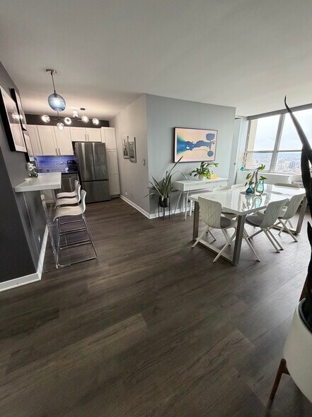 Dining/Living/Kitchen Space - 655 W Irving Park Rd