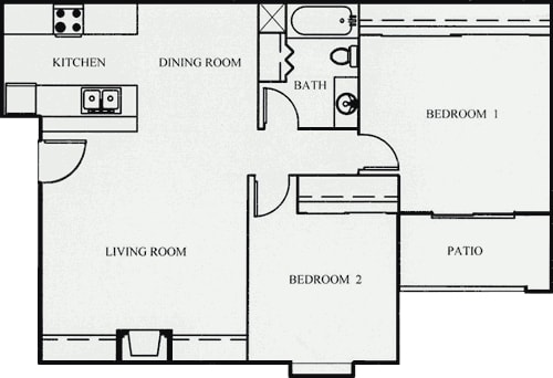 2BR/1BA - Hunter's Ridge Apartments