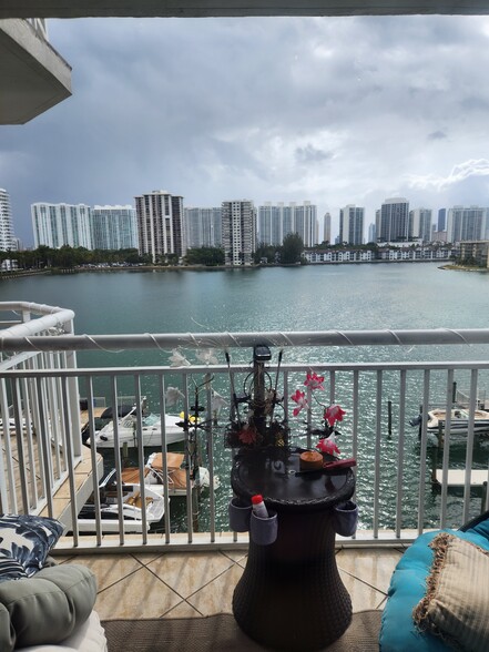 Living Room balcony view - 18081 Biscayne Blvd