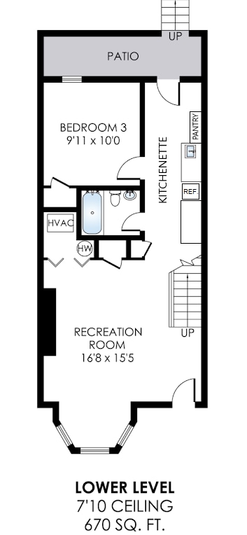 Lower Level Floorplan - 504 Rhode Island Ave NW