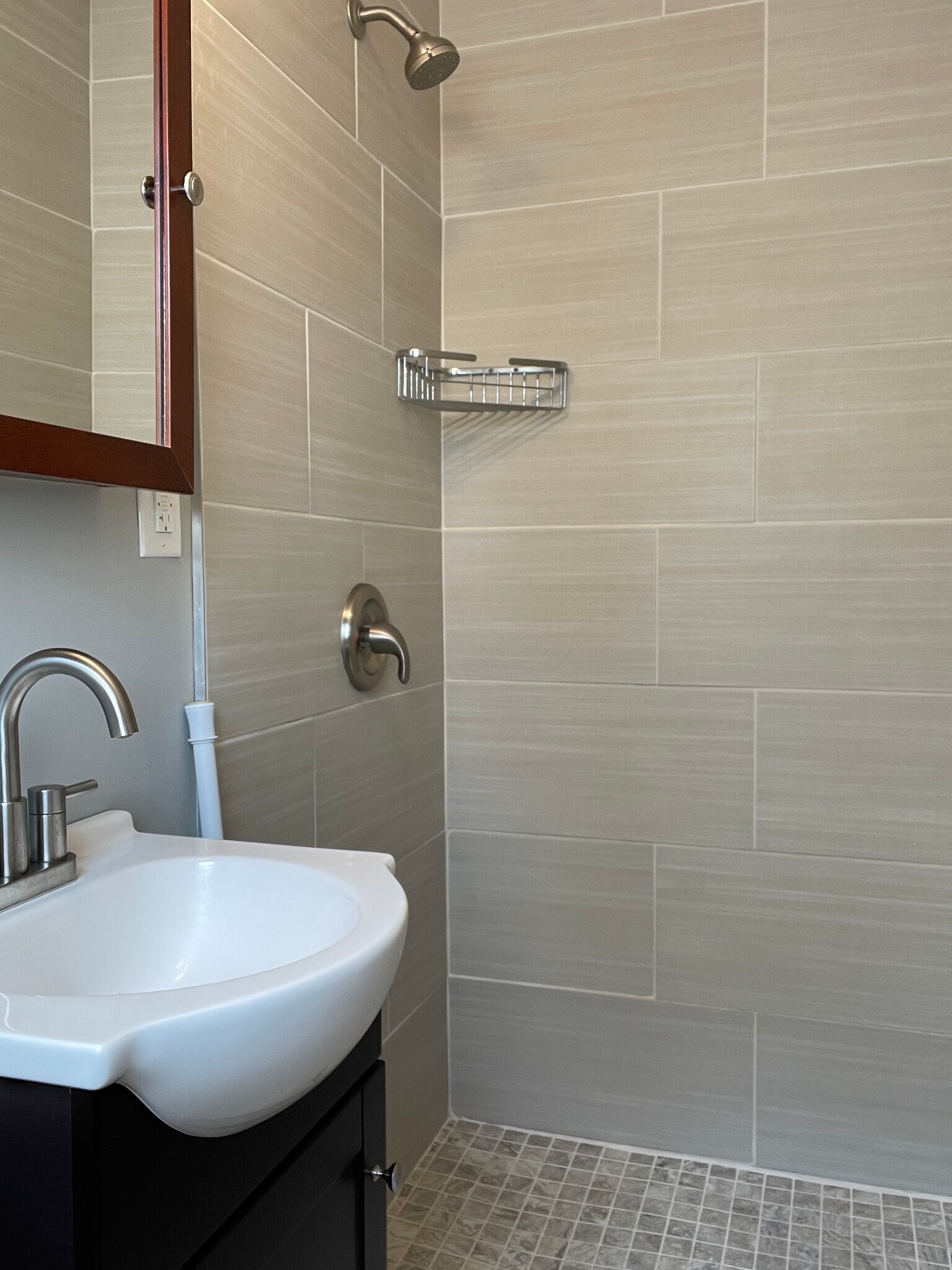 Master shower - 5014 Cass St