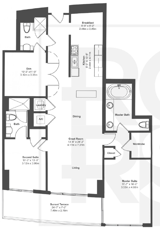 2BR/3BA - Beach Club One