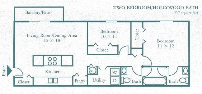 2BR/1.5BA - Willow Woods