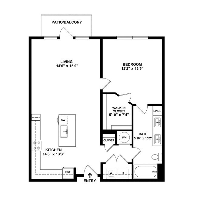 Floorplan - Evren Apartments of Lees Summit