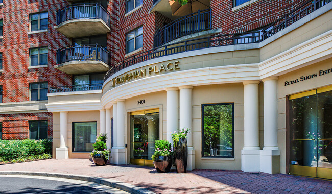 Exterior of Vaughan Place and front entrance to the leasing center - Vaughan Place