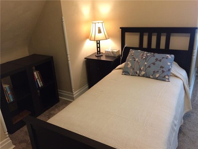 Second bedroom is a nice size, with great closet space! - 1109 Haslage Ave