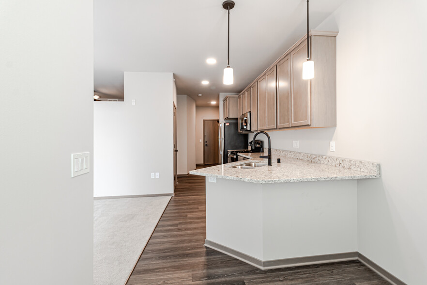 Studio Suite Kitchen - The Preserve at Prairie Lakes