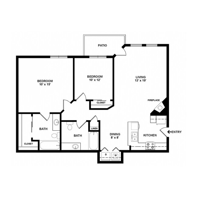 Floorplan - The Villas at Kennedy Creek Apartments