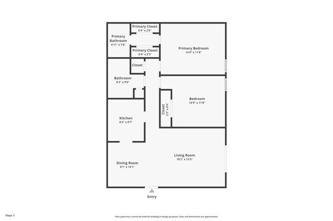 Cooper 2 bedroom 1 bath 1100 Sq Ft. - Donaree Village