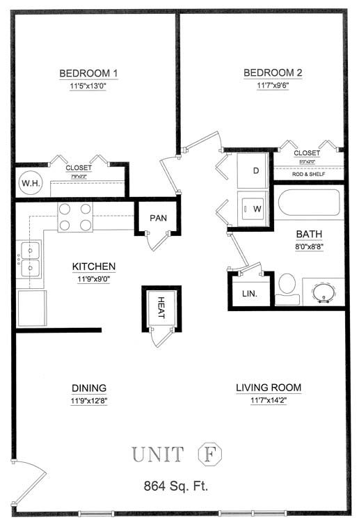 2BR/1BA - Creekside at Asheville