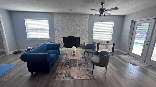 Family room with fireplace - 8100 15th Way N