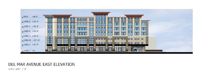Rendering Elevation Plan - The Hyatt Hotel and Residences Project