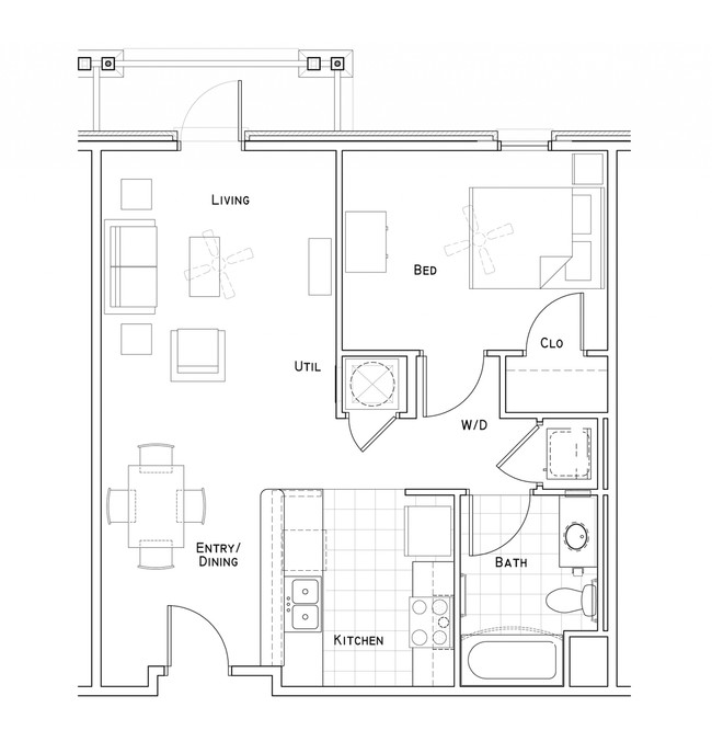 Floorplan - Barataria Station Apartments