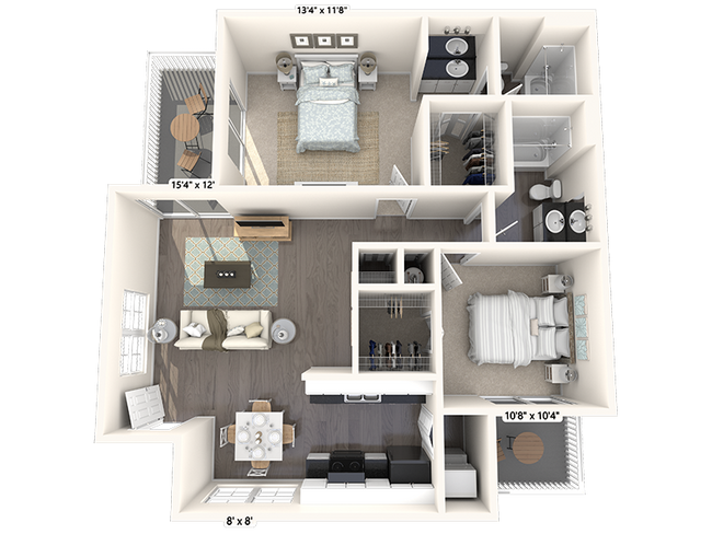 Floorplan - Promenade at Summer Trace Apartments