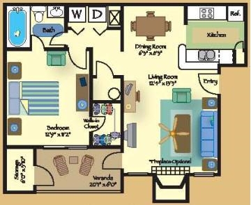 1BR/1BA - The Pointe at Irving Park