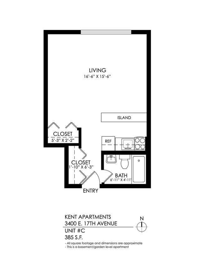 Floorplan - Kent Apartments
