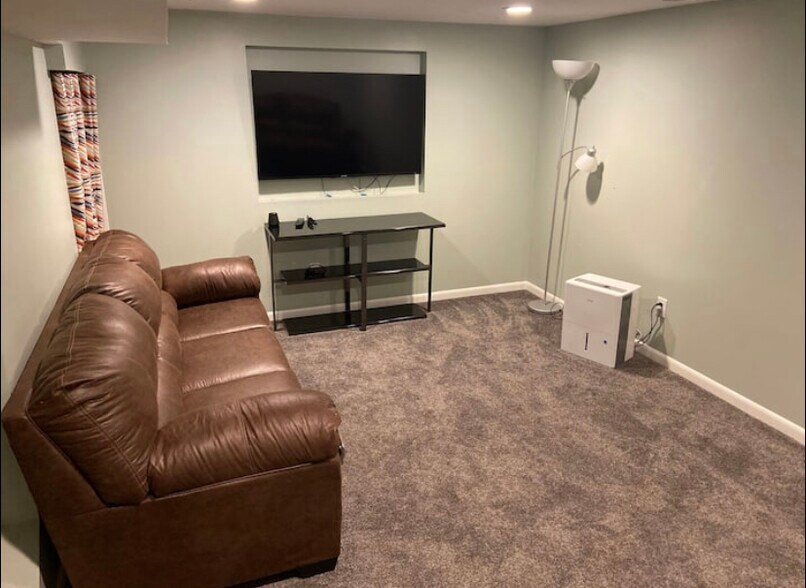 Finished basement living room - 1921 N 67th St