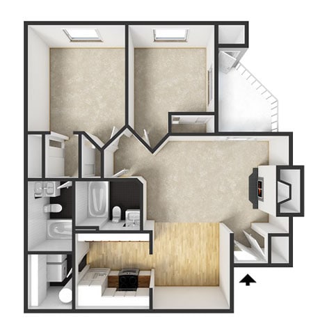 Floorplan - Commons at Avalon Park Apartments