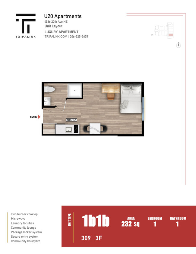 Floorplan - U20 Apartments