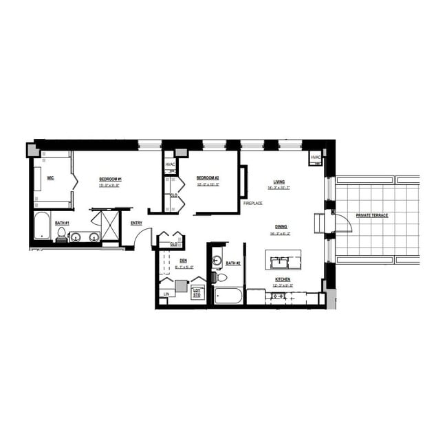 Floorplan - Parisian on Vine Apartments