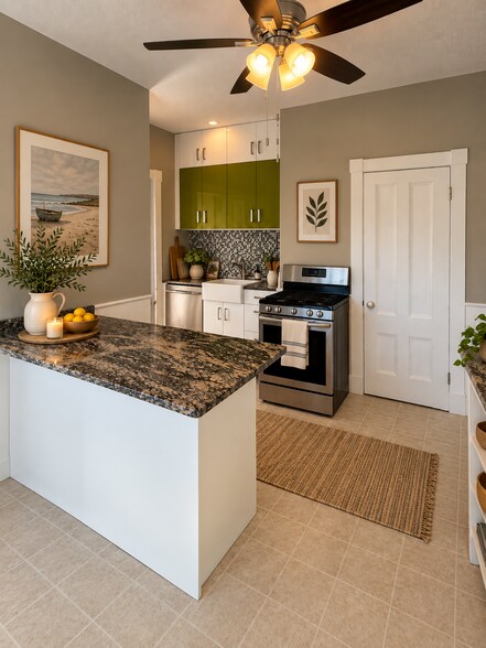 Warm, open concept and updated kitchen. *Virtually staged* - 143 North St