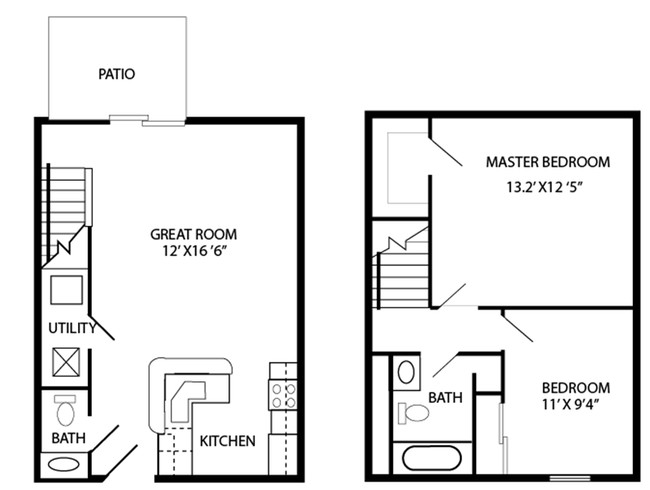 2BR/1.5BA - Eagle Ridge Apartments