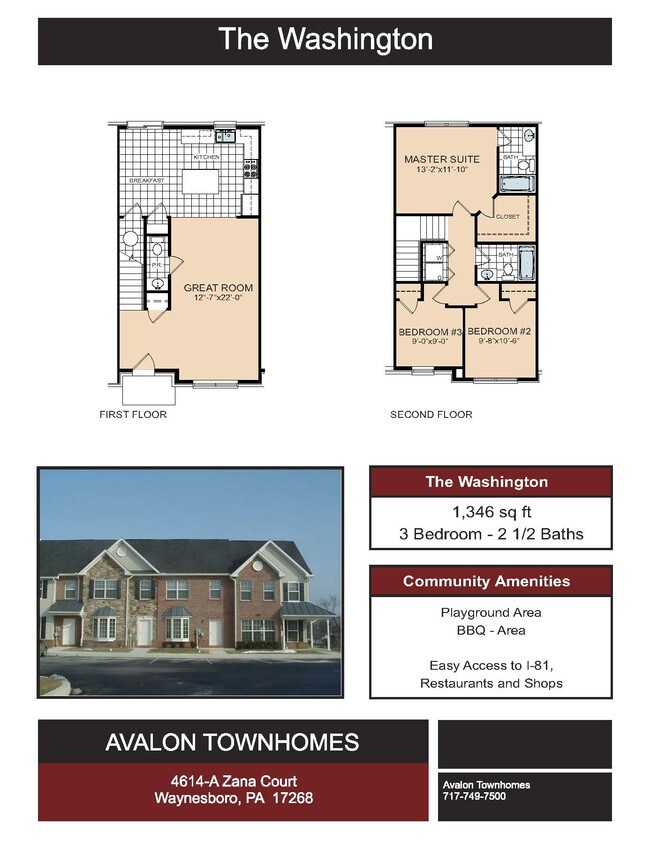 Floorplan - Avalon Townhomes