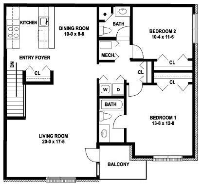 Floorplan - Meadows Apartments