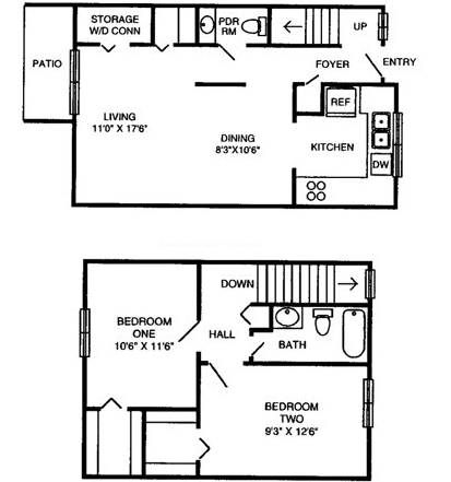 2BR/1.5BA - Parsonage Point Apartments