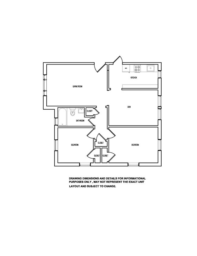 Floorplan - Folcroft Courts Apartments