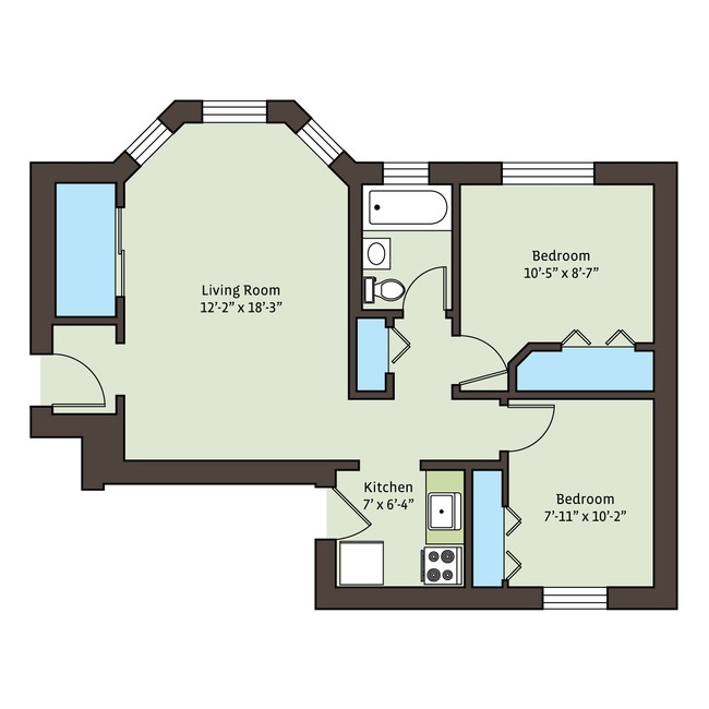 Floorplan - 5415 S. Woodlawn Avenue