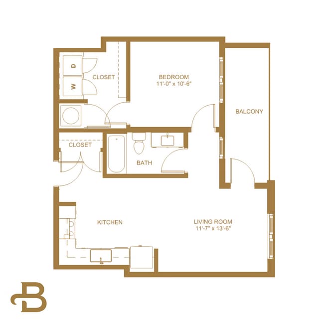 Floorplan - The Birney at Westhampton