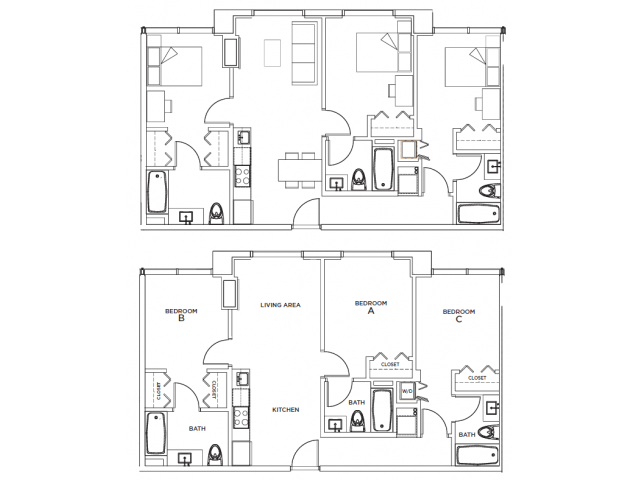 3x3 - The One at University City - Student Housing