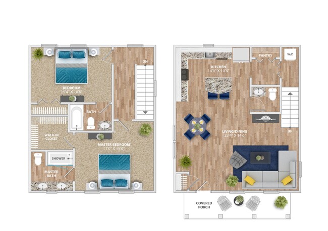 B3 Floor Plan - Isle Cottages