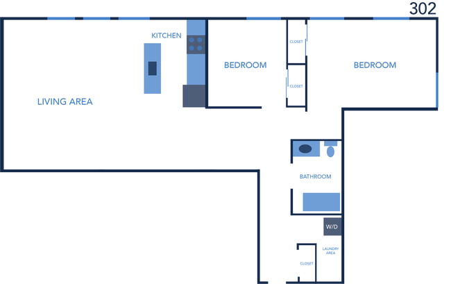 Floorplan - Barton Apartments