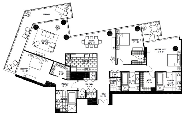 3BR/3.5BA - Signature Place Tower