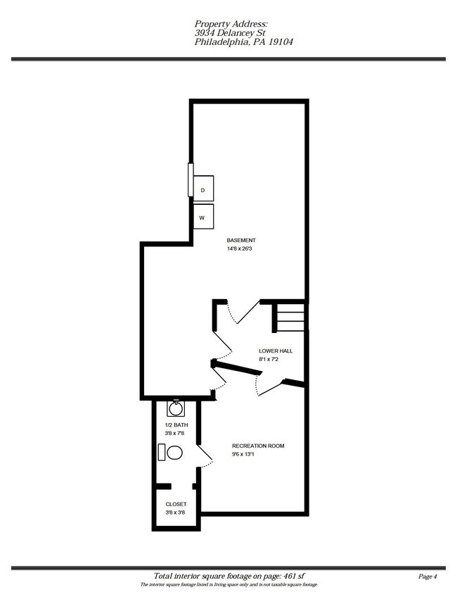 Basement w/ Laundry - 3934 Delancey St