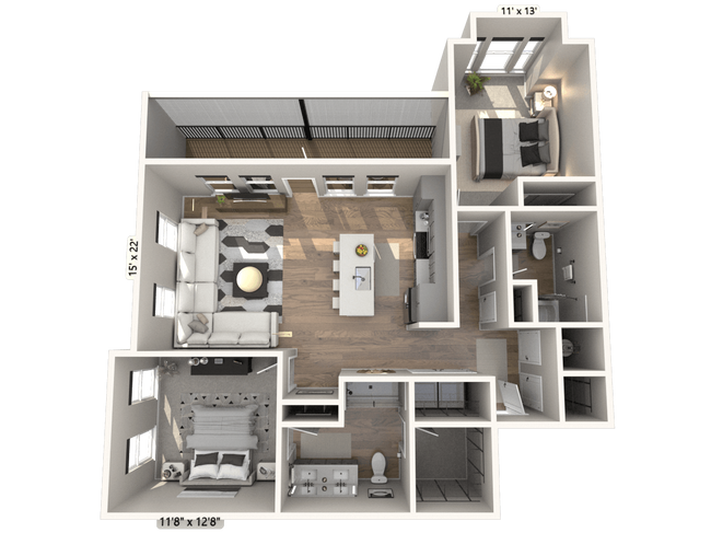 Floorplan - Ironwood Flats