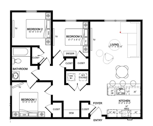 Building Photo - Beautiful Brand New Three Bedroom Apartment!